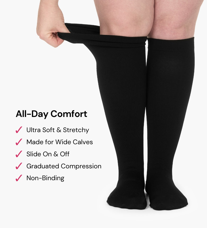 StrideMuse™ Advanced Wide Compression Socks For Pain Relief
