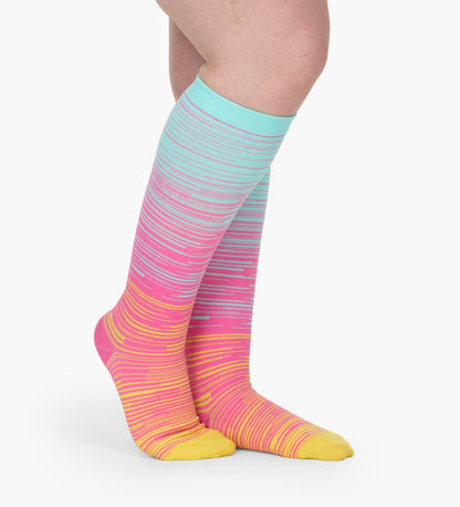 StrideMuse™ Advanced Wide Compression Socks For Pain Relief (Stripes)