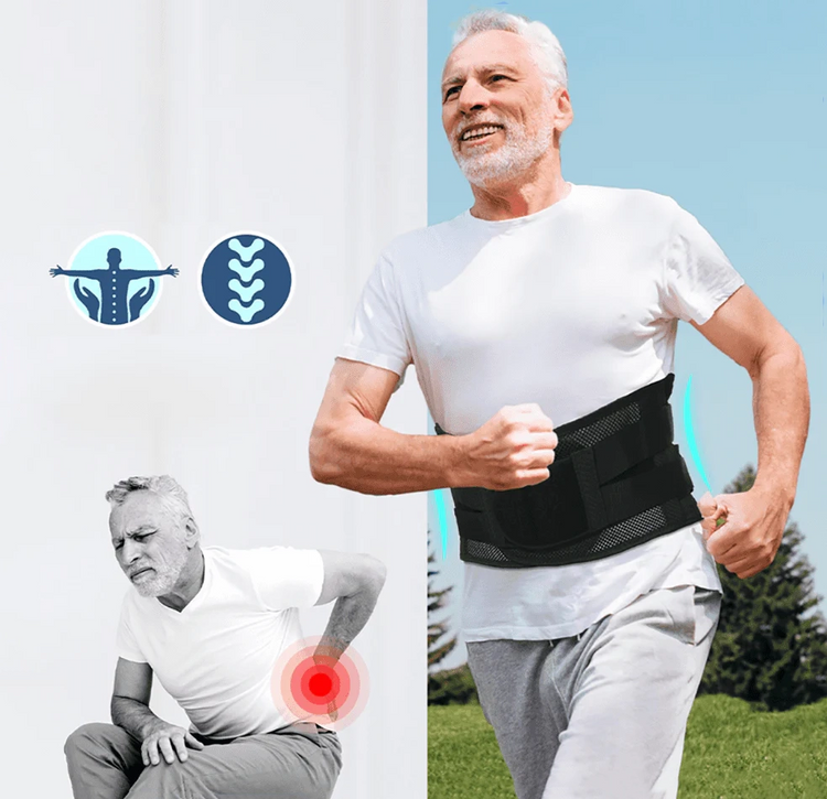 🧘Adjustable Lumbar Support Belt – Lower Back Brace💪