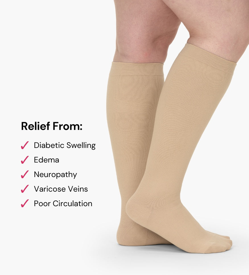 StrideMuse™ Advanced Wide Compression Socks For Pain Relief