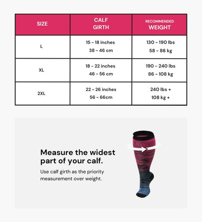 StrideMuse™ Advanced Wide Compression Socks For Pain Relief (Stripes)